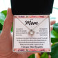 To Mom From Daughter "You loved me..." Love Knot Necklace
