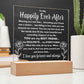 To My Happily Ever After "Meeting you was..." Acrylic Plaque