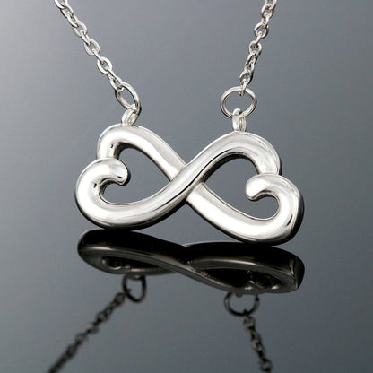 "More than my friend..." Bridesmaid Proposal White Roses Love Infinity Necklace