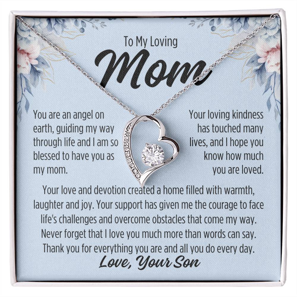 To My Mom From Son "You are..." Forever Love Necklace