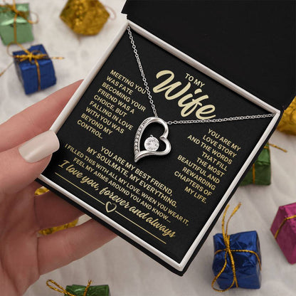 To My Wife "Meeting you was fate..." Forever Love Necklace