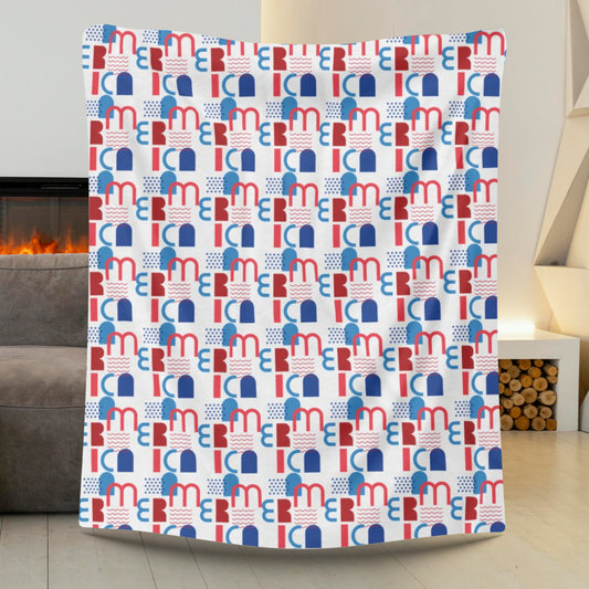 AMERICA Velveteen Plush Blanket