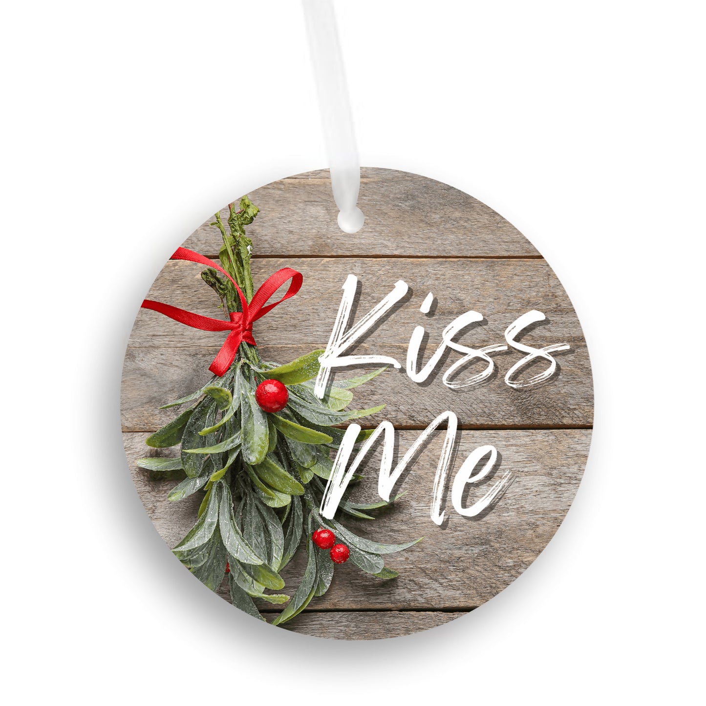 Kiss Me Mistletoe Christmas Tree Ornament (Bulk Discount)