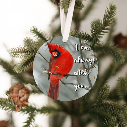 I am always with you. Memorial Cardinal Christmas Tree Ornament (Bulk Discount)