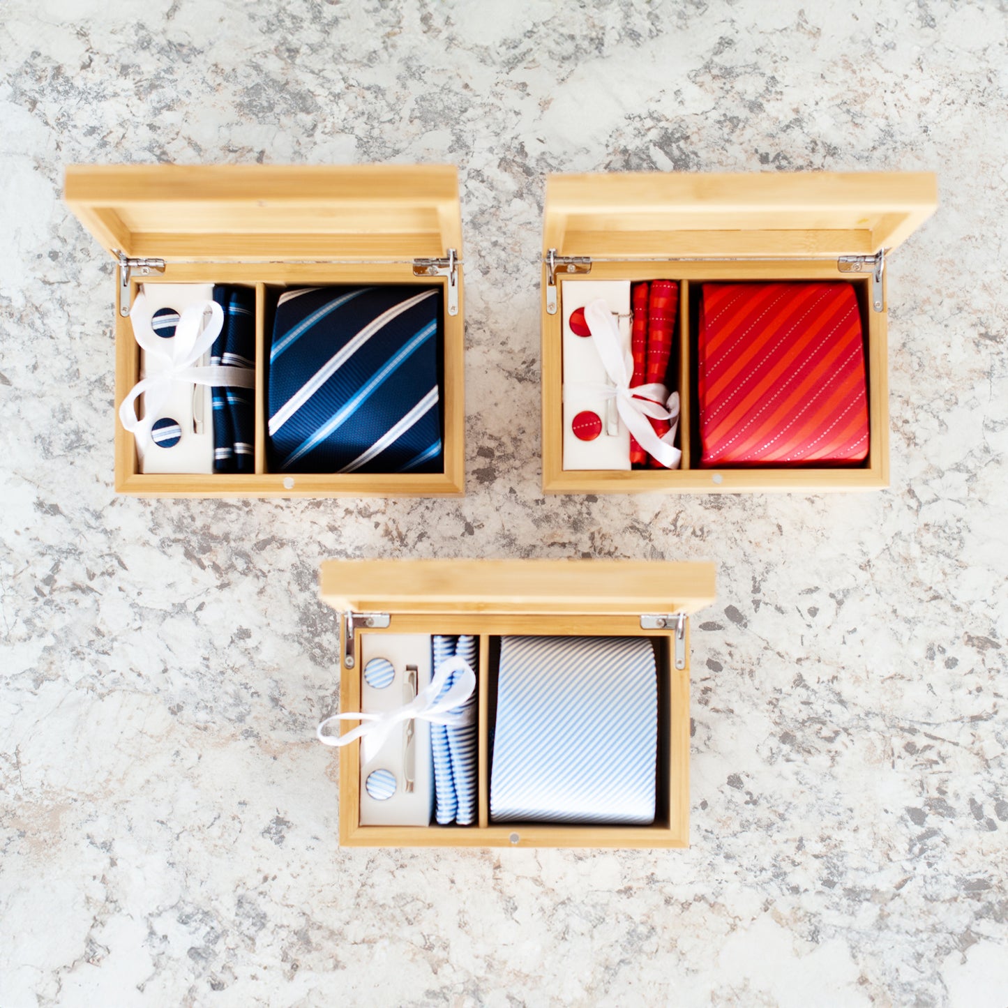 "Boss Hooker Dad." Funny Fisherman Engraved Tie Gift Box: Includes Premium Tie, Tie Clip, and Matching Handkerchief