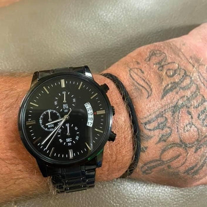 Ultimate Super Dad Engraved Chronograph Watch