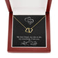 For Wife Ride or Die Everlasting Love Interlocking Hearts Pendant Necklace in 10K Solid Yellow Gold with Real Diamonds