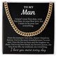 To My Man "I wasn't your first..." Cuban Link Chain