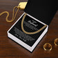 To My Husband "I'm so grateful..." Cubin Link Chain