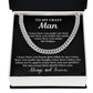 To My Crazy Man - Crazy how you... Cuban Link Chain