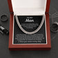 To My Man "I wasn't your first..." Cuban Link Chain