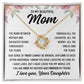 To Mom From Daughter "The bond between..." Love Knot Necklace