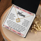 To Mom From Daughter "I am a strong..." Love Knot Necklace