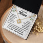 To Mom From Daughter "It seems like a perfect day..." Love Knot Necklace