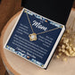 To Mom From Son "When someone..." Love Knot Necklace