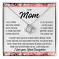 To Mom From Daughter "I am a strong..." Love Knot Necklace