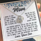 To Mom From Son "I know it's not easy..." Love Knot Necklace