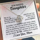From Mom To Daughter "You are my greatest..." Love Knot Necklace