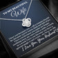 Husband To My Beautiful Wife "I love you because..." Love Knot Necklace
