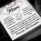 To Mom From Daughter "You held my hand..." Love Knot Necklace