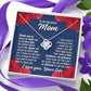 To Mom From Son "Thank you for being..." Love Knot Necklace
