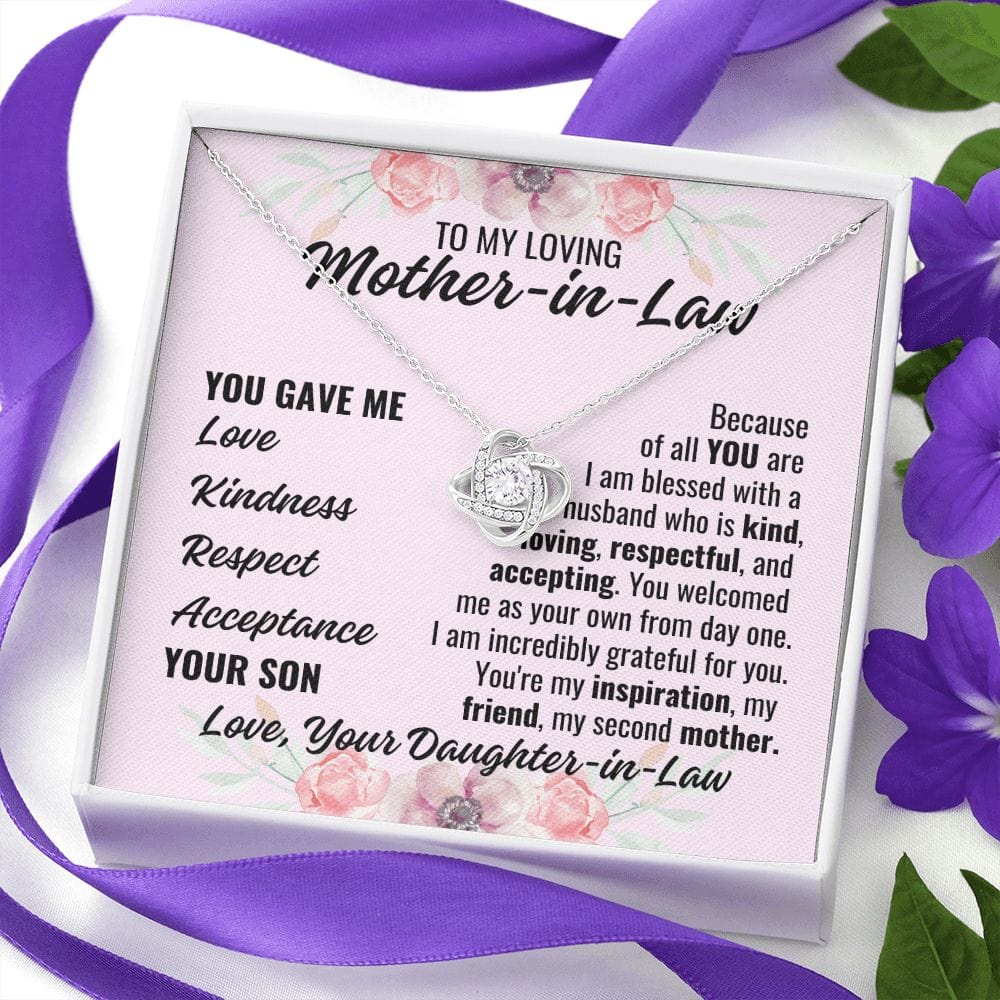 To Mother-In-Law From Daughter-In-Law "You gave..." Necklace