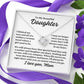 To Daughter From Mom "I blinked my eyes..."  Love Knot Necklace