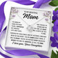 To Mom From Daughter "You held my hand..." Love Knot Necklace