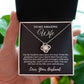 Husband to My Amazing Wife "I'm the luckiest..." Love Knot Necklace
