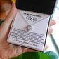 To My Beautiful Wife "Meeting you was..." Love Knot Necklace