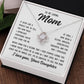 To Mom From Daughter "It seems like a perfect..."  Love Knot Necklace