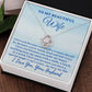 Husband To My Beautiful Wife "I love you because..." Love Knot Necklace