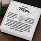 To Mom From Son "The love between mother and son..." Love Knot Necklace