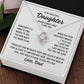 To Daughter From Dad "Sometimes it's hard to find..." Love Knot Necklace