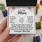 To Mom From Son "You are my first...." Love Knot Necklace