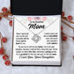 To Mom From Daughter "When I look back..." Love Knot Necklace