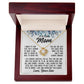 To Mom From Son "I know it's not easy..." Love Knot Necklace