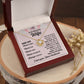 To Wife From Husband "Your Love Never..." Love Knot Necklace