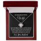 Husband to My Beautiful Wife "You've brought so much..." Love Knot Necklace