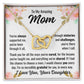 From Daughter To Mom "You've always supported..." Interlocking Hearts