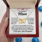 To Mom From Daughter "When I look back..." Interlocking Hearts